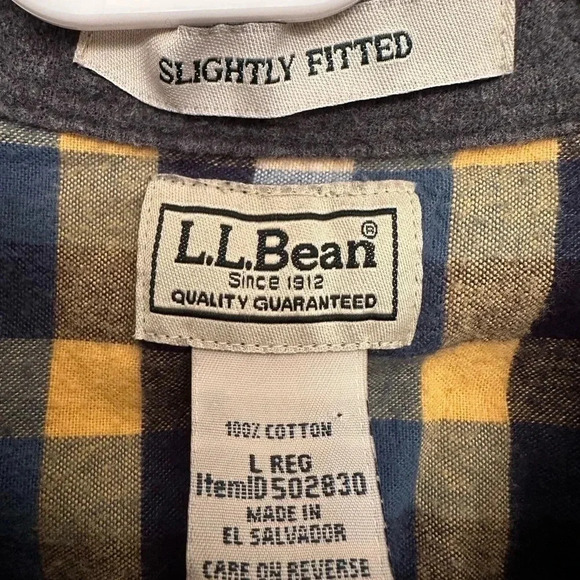 L.L. Bean flannel checked shirt - Picture 4 of 5